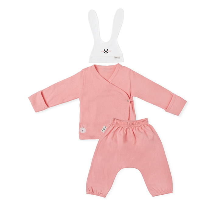 LINE FRIENDS FASHION CONY BROWN & FRIENDS CONY INFANT BODYSUIT SET GROW GROW UP (7182517141677)