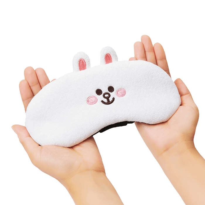 LINE FRIENDS FASHION CONY BROWN & FRIENDS CONY TERRY SLEEP MASK (7182563901613)