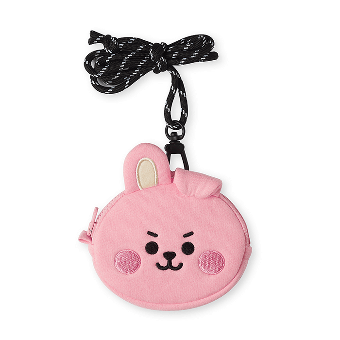 LINE FRIENDS FASHION COOKY BT21 COOKY BABY NECKLACE MINI POUCH (7182624948397)