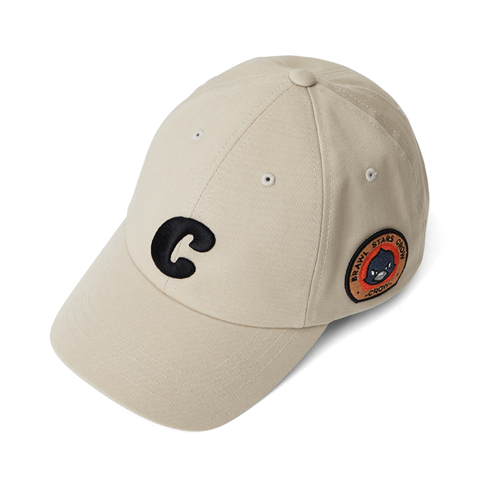 LINE FRIENDS FASHION CROW BRAWL STARS CROW INITIAL BASEBALL CAP 570MM (6093413122221)