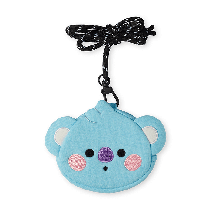 LINE FRIENDS FASHION KOYA BT21 KOYA BABY NECKLACE MINI POUCH (7182622294189)