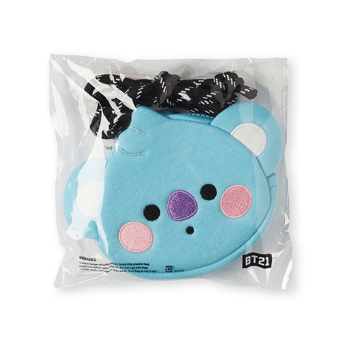 LINE FRIENDS FASHION KOYA BT21 KOYA BABY NECKLACE MINI POUCH (7182622294189)