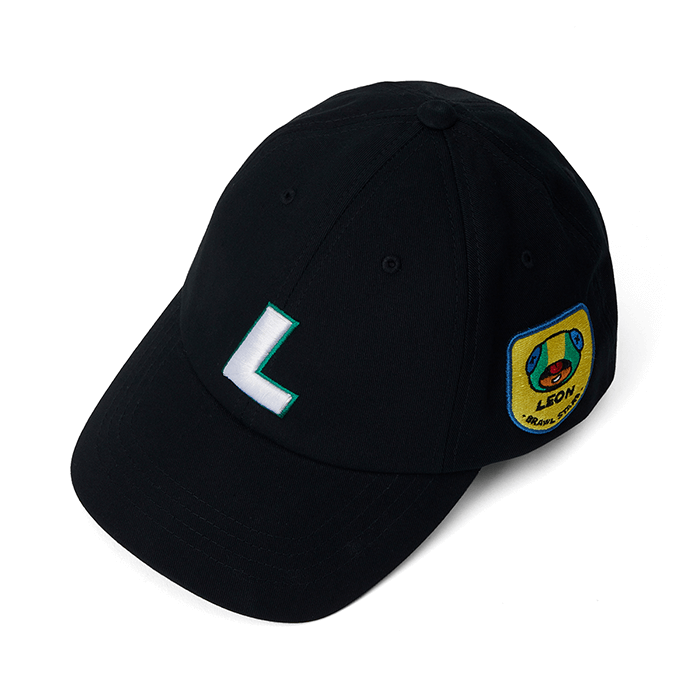 LINE FRIENDS FASHION LEON BRAWL STARS LEON INITIAL BASEBALL CAP 570MM (6093413089453)