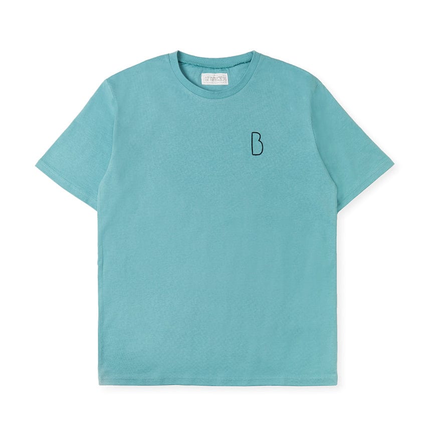 LINE FRIENDS FASHION LINE FRIENDS BROWN MINT-BLUE SYMBOL T-SHIRT (7180940312749)