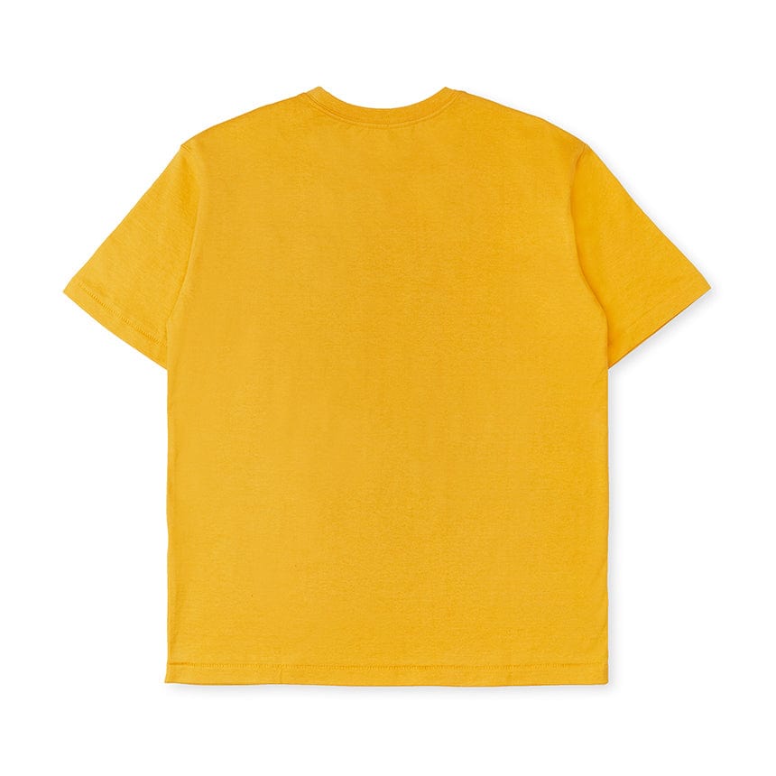 LINE FRIENDS FASHION LINE FRIENDS BROWN MUSTARD-YELLOW SIGNATURE T-SHIRT (7180940214445)