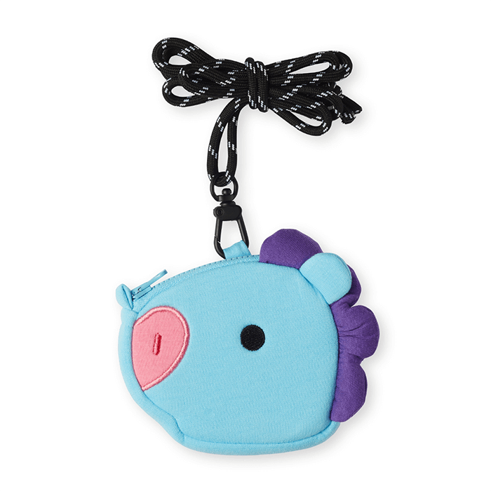 LINE FRIENDS FASHION MANG BT21 MANG BABY NECKLACE MINI POUCH (7182622720173)