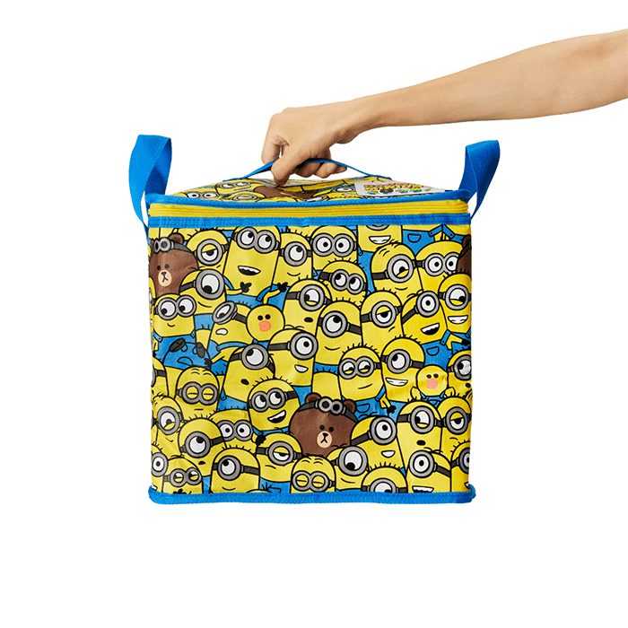 LINE FRIENDS FASHION MINIONS MINIONS X BROWN & FRIENDS TARPAULIN COOLER BAG (7182541062317)