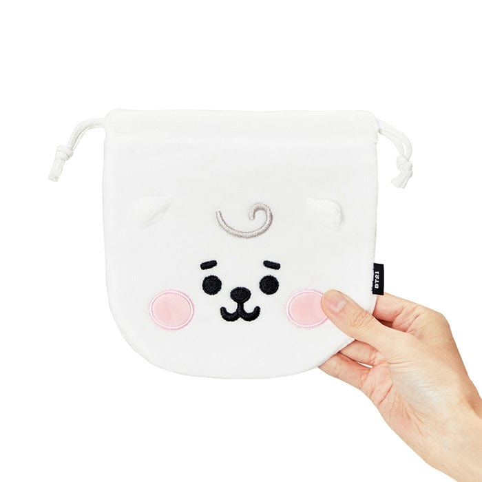 LINE FRIENDS FASHION RJ BT21 RJ BABY FACE POUCH (7182489944237)