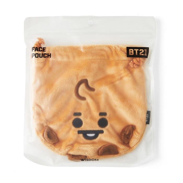 LINE FRIENDS FASHION SHOOKY BT21 SHOOKY BABY FACE POUCH (7182489747629)