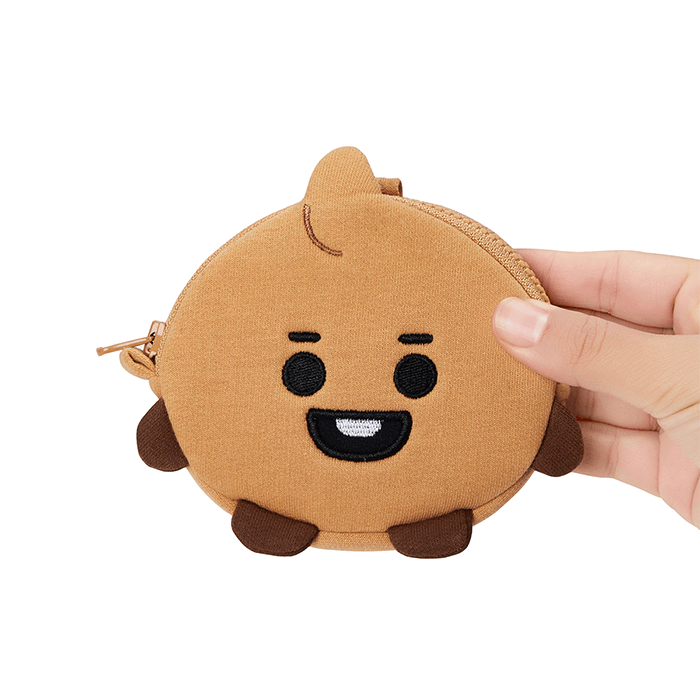 LINE FRIENDS FASHION SHOOKY BT21 SHOOKY BABY NECKLACE MINI POUCH (7182623309997)