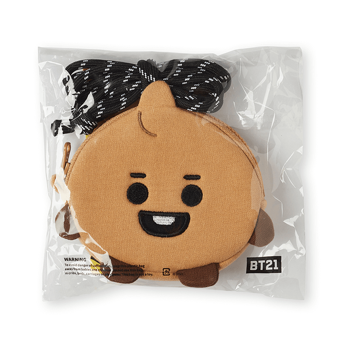 LINE FRIENDS FASHION SHOOKY BT21 SHOOKY BABY NECKLACE MINI POUCH (7182623309997)