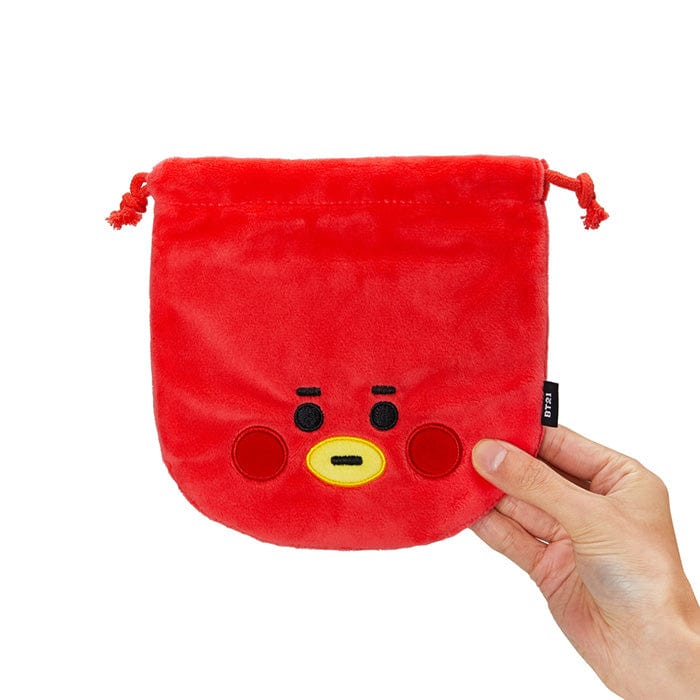 LINE FRIENDS FASHION TATA BT21 TATA BABY FACE POUCH (7182490173613)