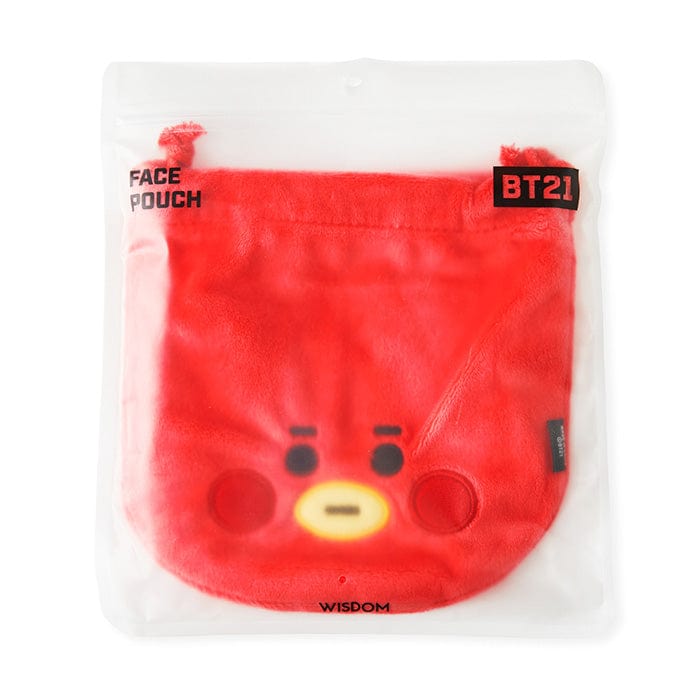 LINE FRIENDS FASHION TATA BT21 TATA BABY FACE POUCH (7182490173613)