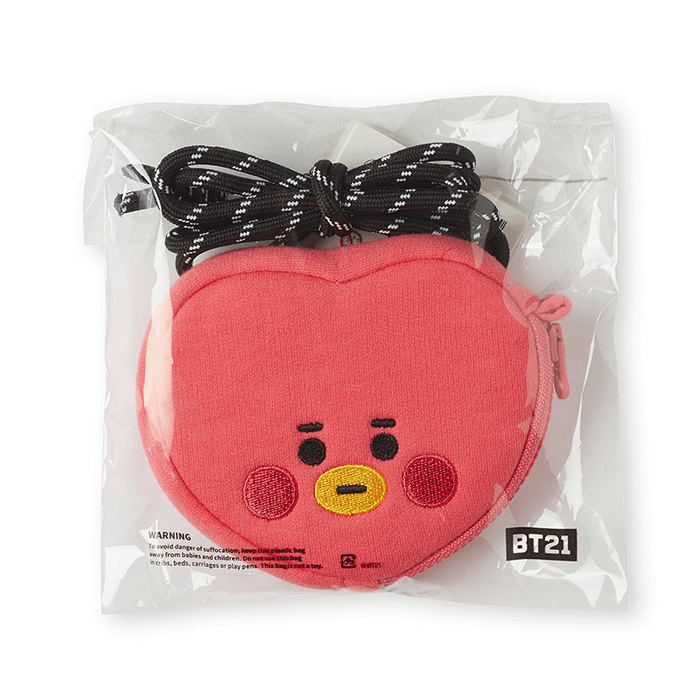 LINE FRIENDS FASHION TATA BT21 TATA BABY NECKLACE MINI POUCH (7182623637677)