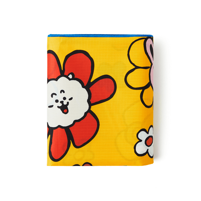 LINE FRIENDS FASHION YELLOW BT21 FLOWER PICNIC MAT YELLOW (7182647984301)