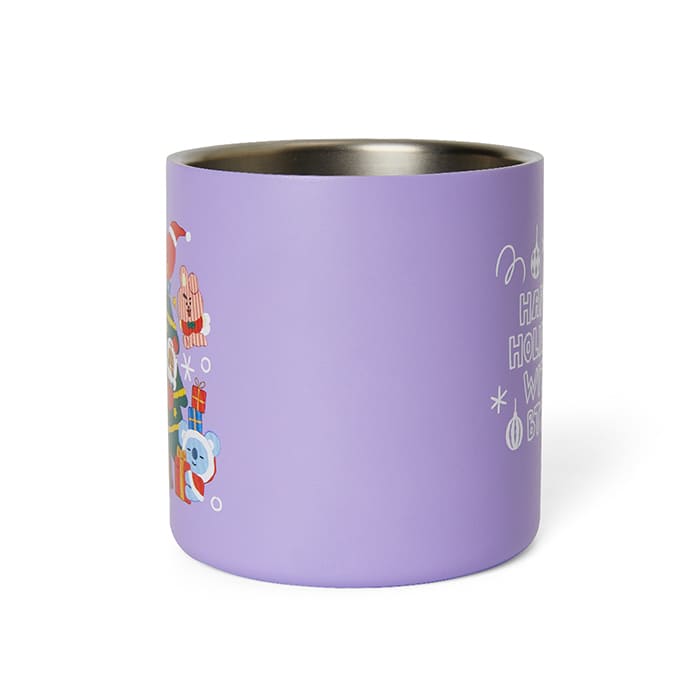 LINE FRIENDS HOUSEHOLD BLACK DEBBIE MUG BT21 BLACK DEBBIE MUG HOLIDAY EDITION (7182491222189)