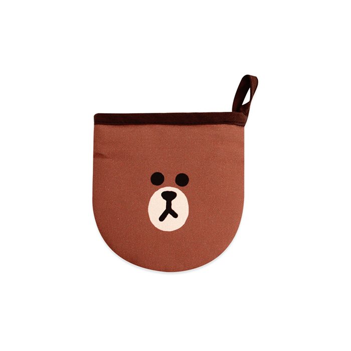 LINE FRIENDS HOUSEHOLD BROWN BROWN & FRIENDS BROWN POT HOLDER (7182641627309)