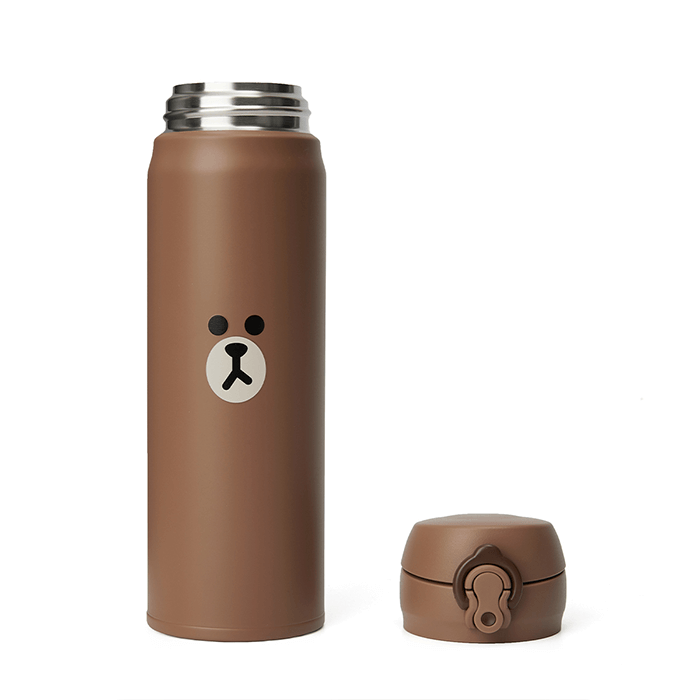 LINE FRIENDS HOUSEHOLD BROWN BROWN & FRIENDS BROWN THERMOS TUMBLER (500ML) (6268724773037)