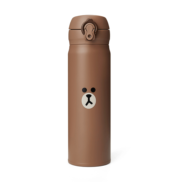 LINE FRIENDS HOUSEHOLD BROWN BROWN & FRIENDS BROWN THERMOS TUMBLER (500ML) (6268724773037)