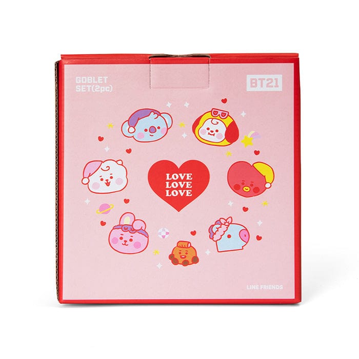 LINE FRIENDS HOUSEHOLD BT21 BT21 BABY PARTY NIGHT GOBLET SET (7182489387181)