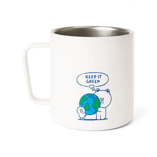 LINE FRIENDS HOUSEHOLD DEBBIE MUG (EARTH) BROWN & FRIENDS DEBBIE MUG (EARTH) (7182486732973)