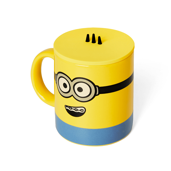 LINE FRIENDS HOUSEHOLD MINIONS MINIONS X BROWN & FRIENDS OTTO MUG CUP & COVER SET (7182526644397)