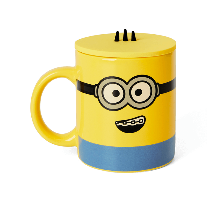 LINE FRIENDS HOUSEHOLD MINIONS MINIONS X BROWN & FRIENDS OTTO MUG CUP & COVER SET (7182526644397)