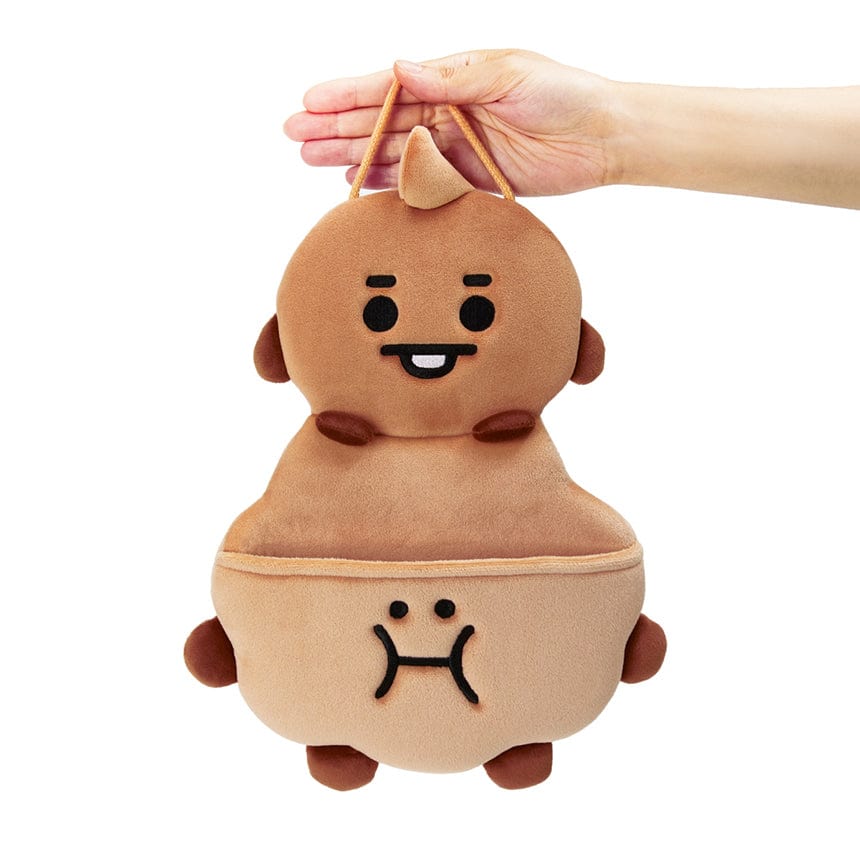 LINE FRIENDS HOUSEHOLD SHOOKY BT21 SHOOKY BABY HANGING POCKET ORGANIZER (7190639313069)