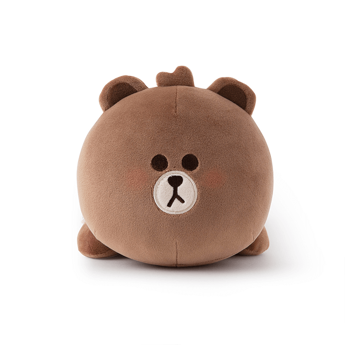 LINE FRIENDS LIVING BROWN BROWN & FRIENDS BROWN MINI FRIENDS FRONT SLEEPING CUSHION (7182570291373)