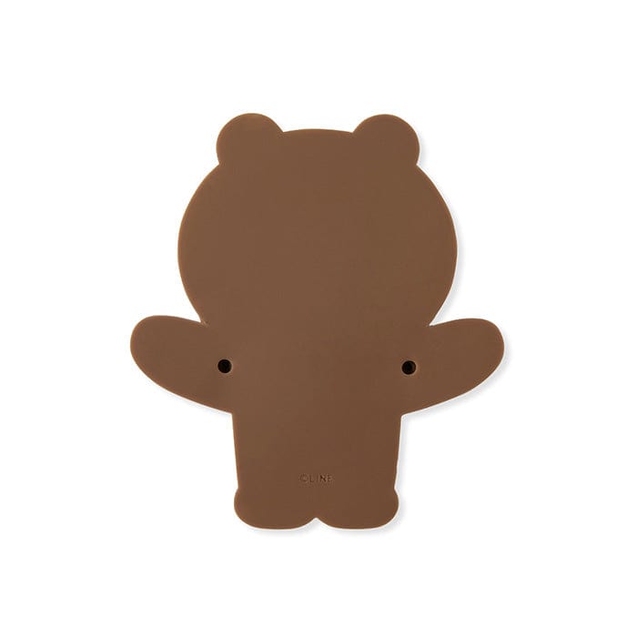 LINE FRIENDS LIVING BROWN BROWN & FRIENDS BROWN SILICONE HOOK MAGNET (7182469103789)