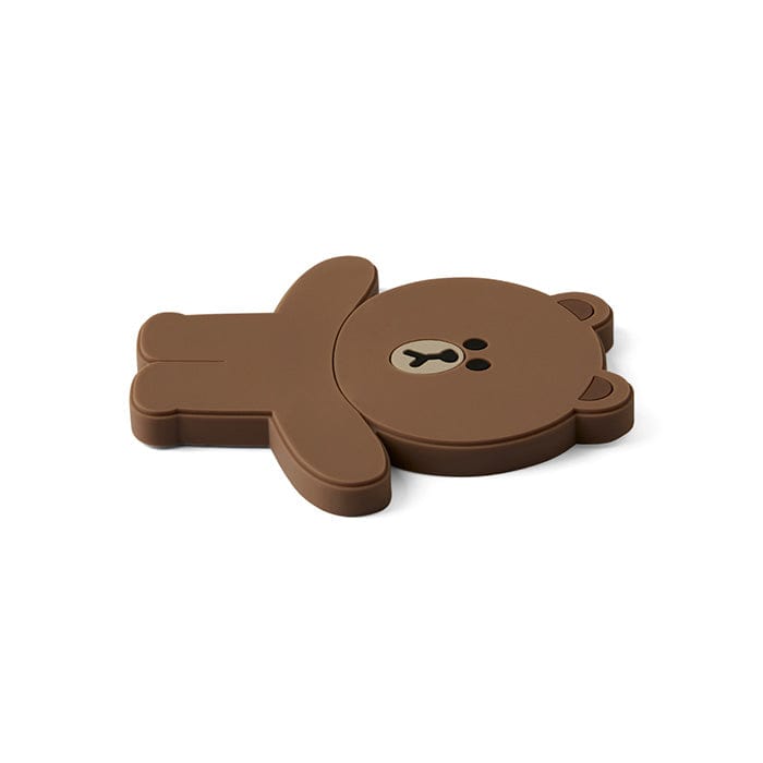 LINE FRIENDS LIVING BROWN BROWN & FRIENDS BROWN SILICONE HOOK MAGNET (7182469103789)