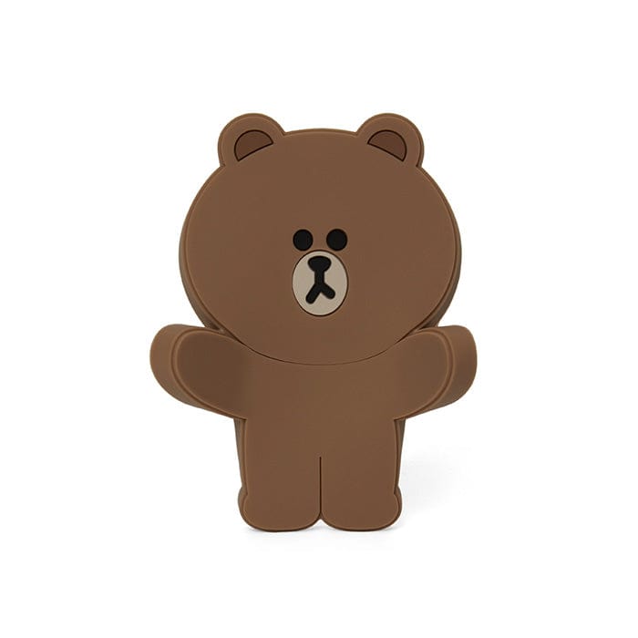 LINE FRIENDS LIVING BROWN BROWN & FRIENDS BROWN SILICONE HOOK MAGNET (7182469103789)