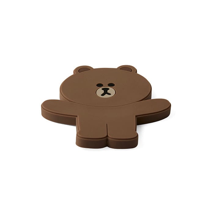 LINE FRIENDS LIVING BROWN BROWN & FRIENDS BROWN SILICONE HOOK MAGNET (7182469103789)