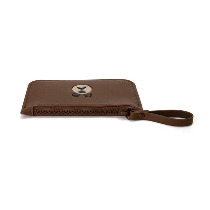 LINE FRIENDS LIVING BROWN BROWN LEATHER LIKE CARD WALLET (7182472741037)