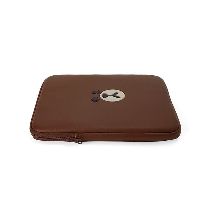 LINE FRIENDS LIVING BROWN BROWN LEATHER LIKE TABLET SLEEVE CASE 11 inch (7182472839341)