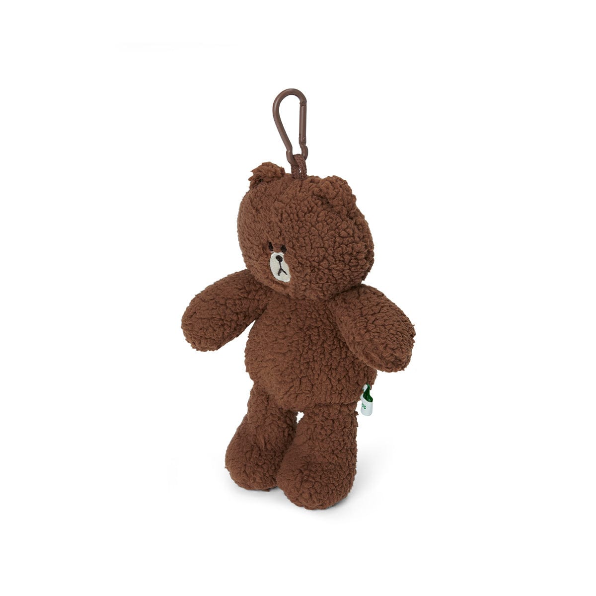 LINE FRIENDS LIVING BROWN LINE FRIENDS HUG BROWN BAG CHARM POUCH (7264792969389)