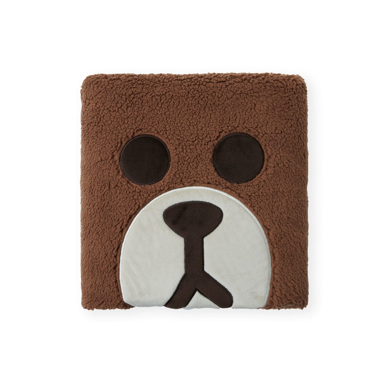 LINE FRIENDS LIVING BROWN LINE FRIENDS HUG BROWN THROW BLANKET (7264793100461)