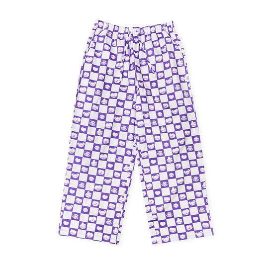 LINE FRIENDS LIVING BT21 minini MY ROOMMATE PURPLE WOVEN PAJAMA PANTS (7182468645037)