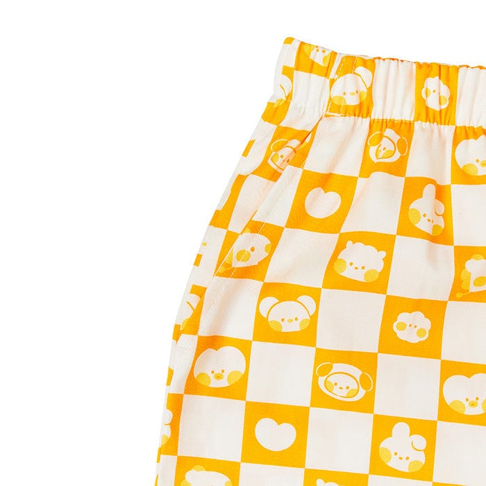 LINE FRIENDS LIVING BT21 minini MY ROOMMATE YELLOW WOVEN PAJAMA PANTS (7182468677805)