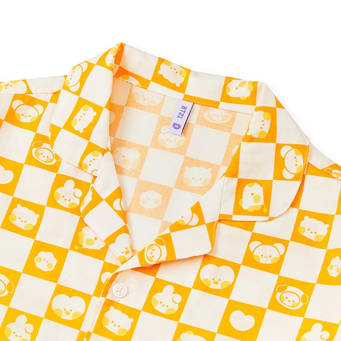 LINE FRIENDS LIVING BT21 minini  MY ROOMMATE YELLOW WOVEN PAJAMA SET (7182468808877)