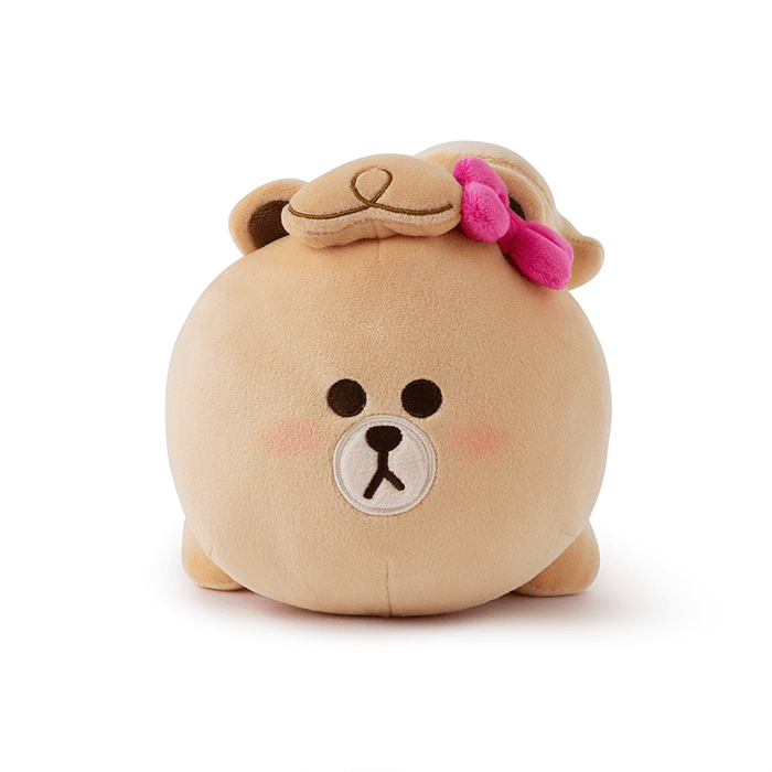 LINE FRIENDS LIVING CHOCO BROWN & FRIENDS CHOCO MINI FRIENDS FRONT SLEEPING CUSHION (7182573273261)