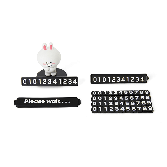 LINE FRIENDS LIVING CONY BROWN & FRIENDS CONY FIGURE PHONE NUMBER PLATE (7182717092013)