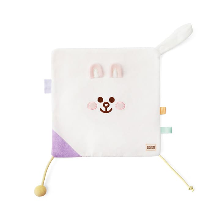 LINE FRIENDS LIVING CONY BROWN & FRIENDS CONY INFANT RATTLE & TOWEL SET (7182498955437)