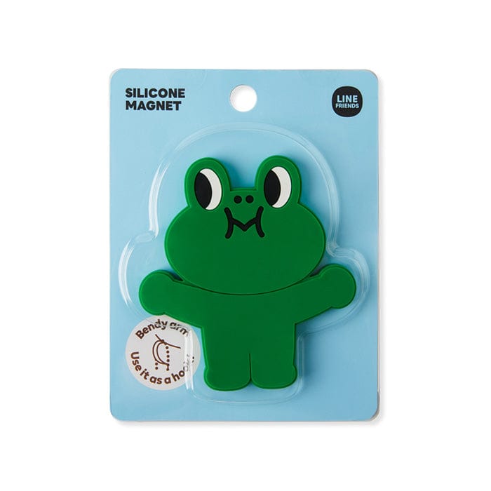 LINE FRIENDS LIVING LENARD BROWN & FRIENDS LEONARD SILICONE HOOK MAGNET (7182468939949)