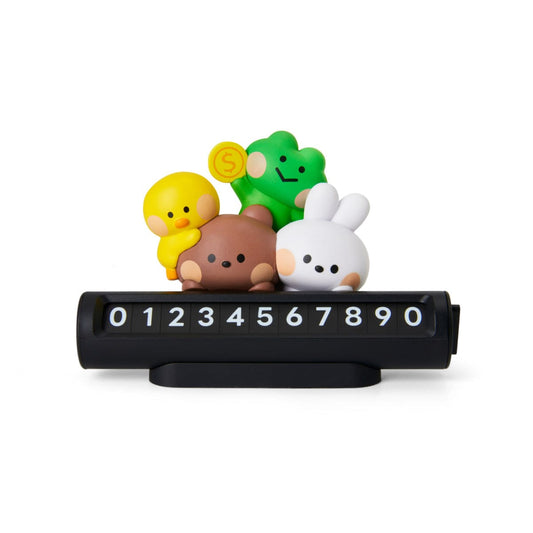 LINE FRIENDS minini PARKING PHONE NUMBER PLATE