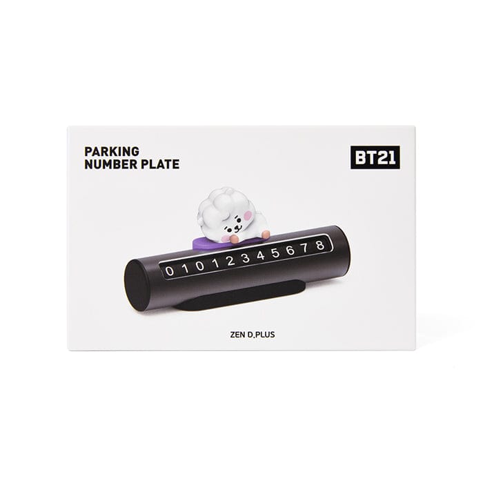 LINE FRIENDS LIVING RJ BT21 RJ BABY PARKING PHONE NUMBER PLATE (7182463991981)