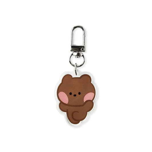 LINE FRIENDS SCHOOL/OFFICE bnini LINE FRIENDS bnini SUNNY DAY ACRYLIC KEYRING (7182468382893)