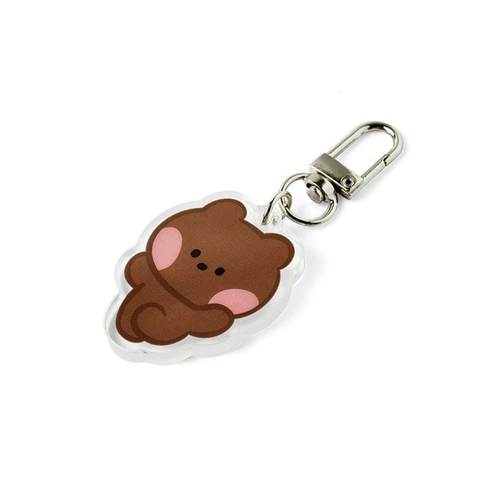 LINE FRIENDS SCHOOL/OFFICE bnini LINE FRIENDS bnini SUNNY DAY ACRYLIC KEYRING (7182468382893)