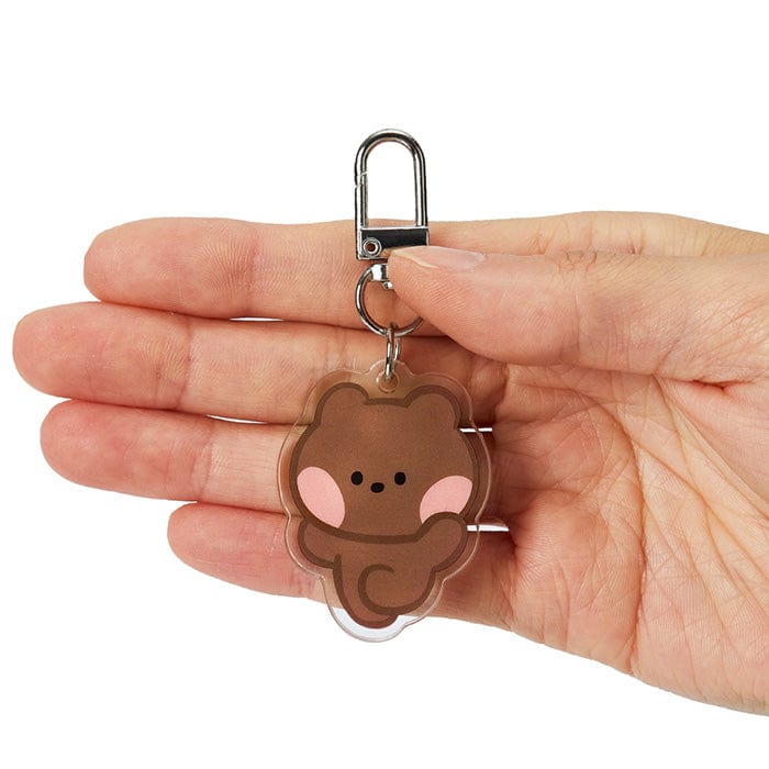 LINE FRIENDS SCHOOL/OFFICE bnini LINE FRIENDS bnini SUNNY DAY ACRYLIC KEYRING (7182468382893)