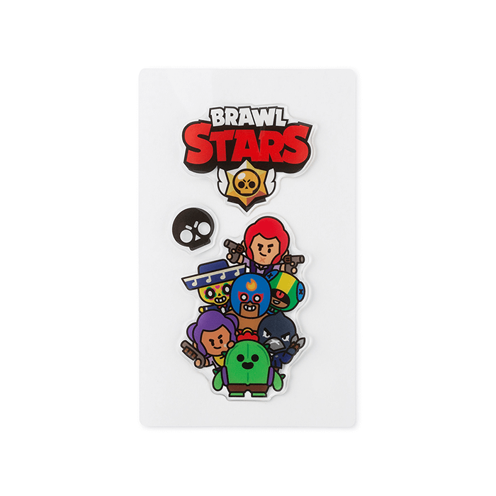 LINE FRIENDS SCHOOL/OFFICE BRAWL STARS BRAWL STARS EPOXY STICKER SET (6093412335789)